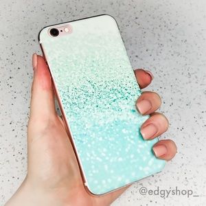 Glitter Print Hard iPhone Case